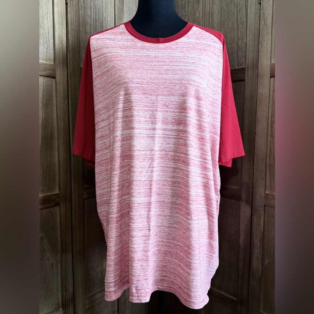 Men's Jordan Air Red and White Striped T-Shirt
